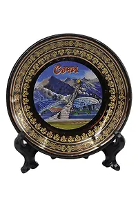 Магнит-тарелка Олимпийский фонтан (фарфор) (7см) (Сочи) (026-7BL-135-17)