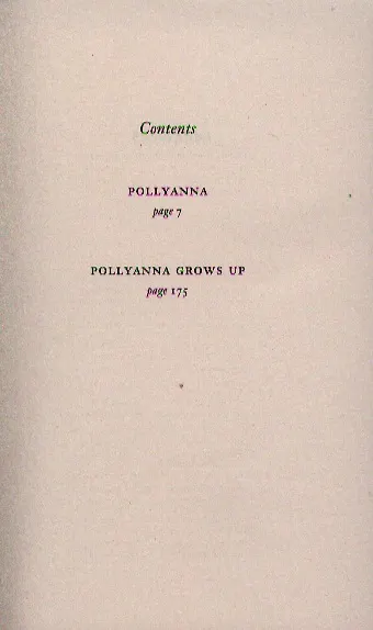 Книга Pollyanna and Pollyanna Grows Up (Элинор Портер) — 2