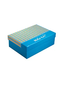 Коробка подарочная 22*15*7см, "Happy day", полоска, синяя, картон, Хансибэг