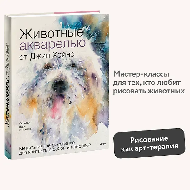 Книга Животные акварелью от Джин Хэйнс. Медитативное рисование для контакта с собой и природой (Джин Хэйнс) — 5