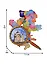 ГС Магнит Магнитогорск Карта с лупой Собор Вознесения Христова (7,5см) (дерево) — 2592924 — 2