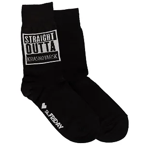 Дизайнерские носки Красноярск Straight out (В179-19-2)