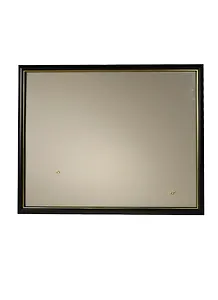 Рама 40*50 деревянная, цв. черный с золотом, со стеклом, Двуреченский
