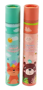 Карандаши цветные 12 цветов "Друзья енота" трехгранные, Мульти-Пульти