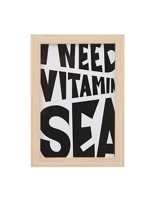 Фоторамка 10*15 "I need vitamin sea" светлое дерево 3113259