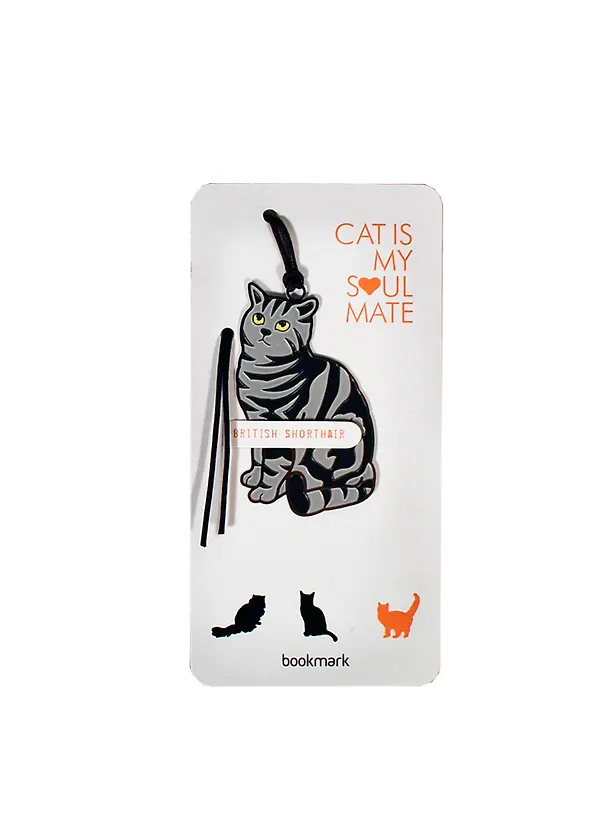 Закладка для книг из сверхтонкой стали British Shorthair (RBM-230) (Мир Бижу) 2388399 — 1