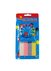 Набор свечей для торта (24 шт.), 20х9х7 см (536125) (Бурлаков)