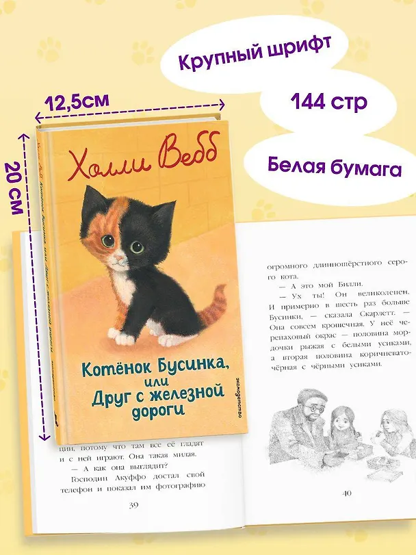 Книга Котенок Бусинка, или Друг с железной дороги (выпуск 49) (Холли Вебб) — 7
