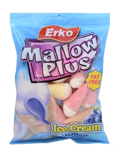 Маршмеллоу Erko  Мороженное с начинкой черника, 90г