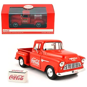 Машинка литая коллекционная Motor City Classics - Die-сast модель по лицензии Coca-Cola 1953 Chevy Pickup, масштаб 1:43 3118516