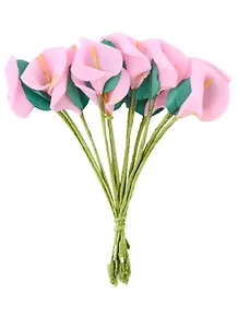 Цветы для декорирования "Светло-розовые каллы" (12 шт) (11 см)