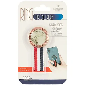 Держатель-кольцо для телефона с петлей, металл, в ассортименте (блистер) (12-17727-5642)