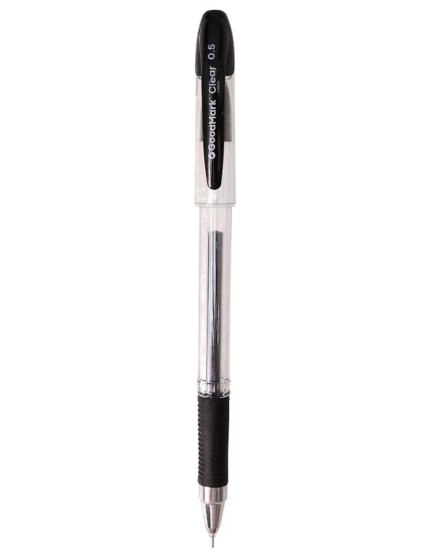 Гелевая ручка чёрная 0,5 мм, Сlear, GoodMark 3155008 — 1