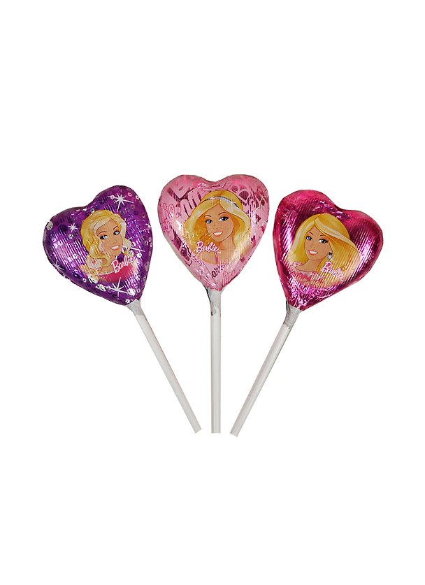 BARBIE Шоколадное сердце на палочке (18г) 2448000 — 1