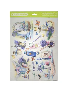 Рис. бумага для декупажа Craft Premier Аромат лаванды (CР06567) (28,2х38,4см) (25г/м)