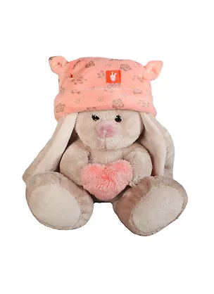 Игрушка мягкая Budi Basa, Игрушка мягконабивная "Зайка Ми" в розовой шапке с сердечком (малыш) 15см 2428344