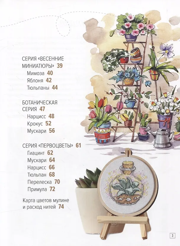 Книга Вышиваем цветочные сюжеты. 18 схем для вышивки крестом (Анна Петунова) — 3