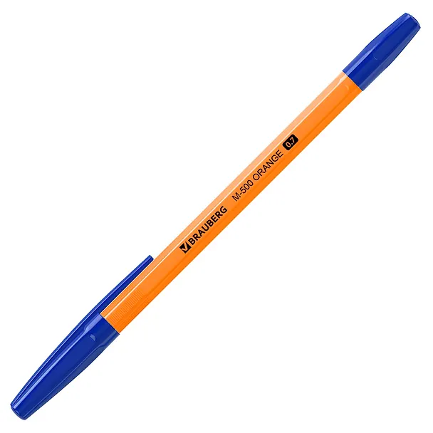Шариковая ручка синяя 0,7 мм, M-500 Orange, Brauberg 2937279 — 9