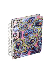 Записная книжка А6 180л кл. "Орнамент. Чудесные узоры" 7БЦ, евроспираль, мат.ламинация "мокрый шелк", выб.лак, Listoff