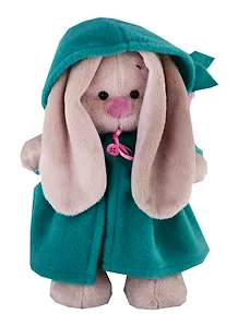 Игрушка мягкая Budi Basa, Зайка Ми в изумрудном пальто с розовым цветочком (малая) 25см