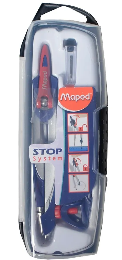 Готовальня "Stop System", 3 предм., Maped 225882 — 2