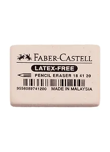 Ластик "latex-free", прямоугольный, синтетический каучук, 40*27*10мм, Faber-Castell