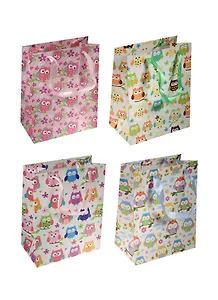 Пакет подарочный бумажный А5 18*23*10 "Cовы. Owls mini", дет., мат. ламинат, Kairui