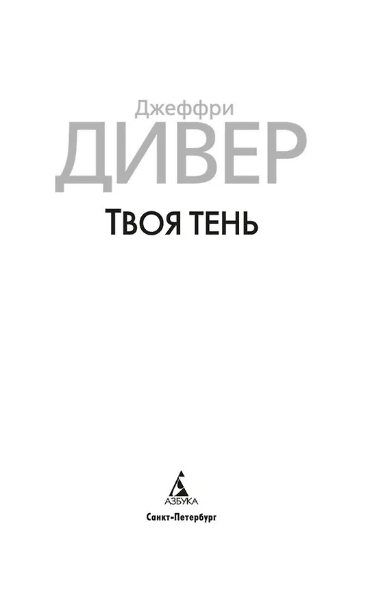 Книга Твоя тень (Джеффри Дивер) — 5