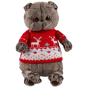 Игрушка мягкая Budi Basa, Басик в свитере с оленями (В1)