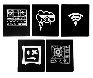 Тетрадь в клетку Listoff, "Total Black. Web", 48 листов, в ассортименте