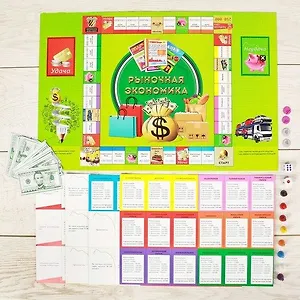 Настольная экономическая игра Рыночная экономика ИН-4824