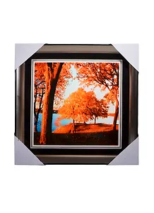 Картина Осенний закат на реке (31х31) (831922)