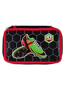 Пенал школьный 2отд. "Футбол" 19*11, конгрев, молния