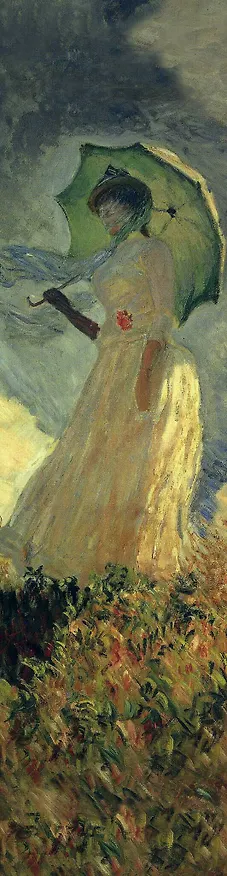 Закладка с резинкой. Клод Моне. Женщина с зонтиком (Арте) 2909933 — 1