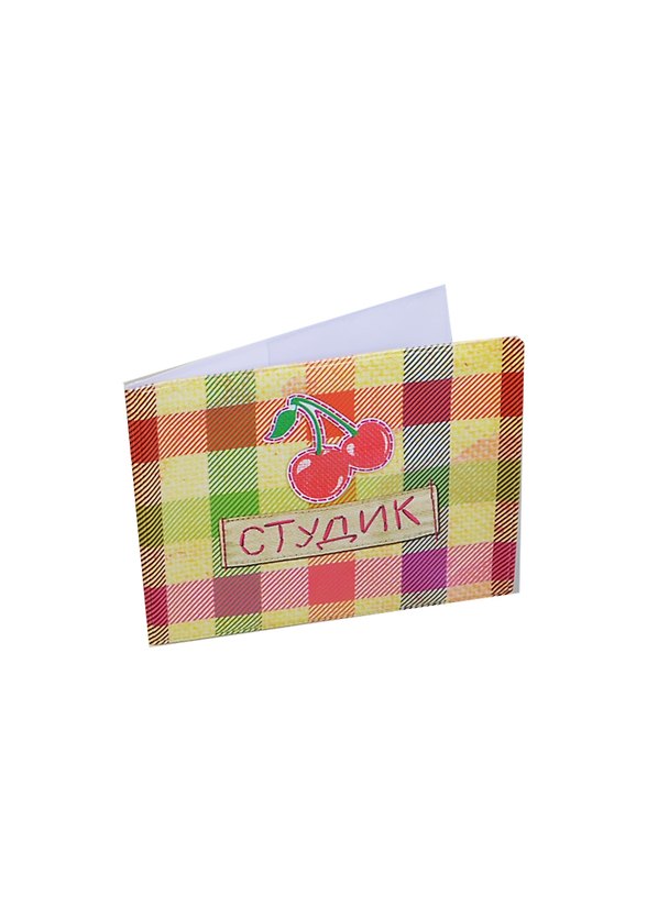 Обложка для студенческого билета пластик Вишенка 11*9 см (582032) 2346919 — 1