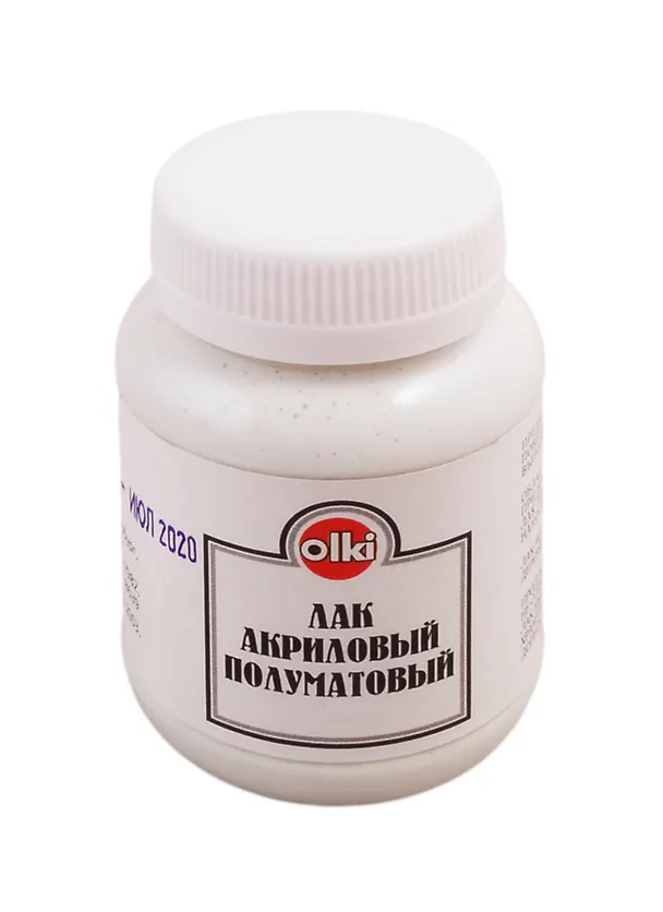 Лак акриловый, полуматовый Olki, 100 мл. 2804716 — 1