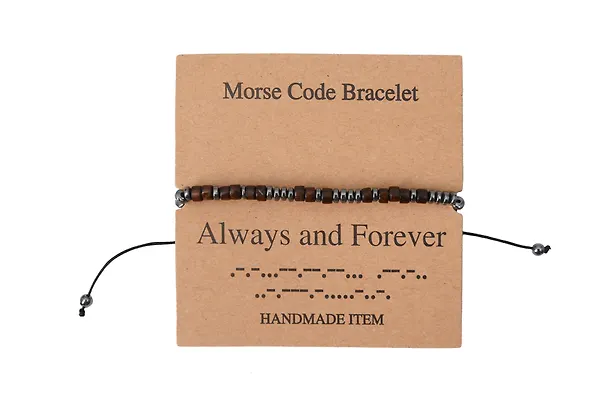 Браслет Морзе Always and Forever (12-202509-BR-ZJ4327) 3135440 — 1