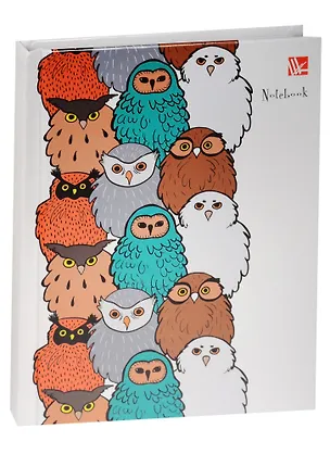 Записная книжка А6 80л "Графика. Милые совы" 7БЦ, глянц. лам., Listoff 241888