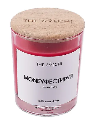 Свеча Moneyфестируй (красная) (200мл) (TS_62_RD_02_С) 3092237