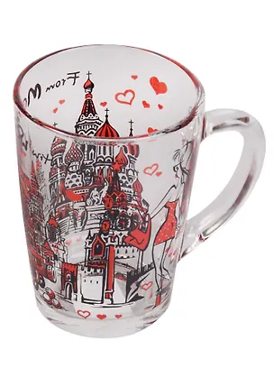 Кружка From Moscow with love (стекло) (320 мл) (068-2-19-eng) 2613809