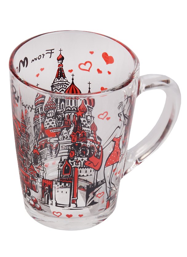 Кружка From Moscow with love (стекло) (320 мл) (068-2-19-eng) 2613809 — 1