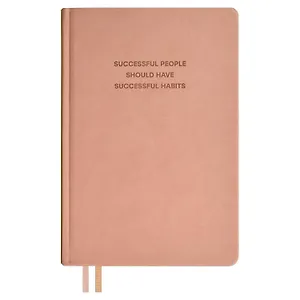 Ежедневник недат. А5 160л "Буйвол" пепельно-розовый, бежевый, кожзам, тв.переплет, блинтовое тиснение, офсет, ляссе