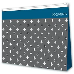 Папка для документов А4 (33*23,5см) Феникс+ Самолеты, 1отд, пластик 46539