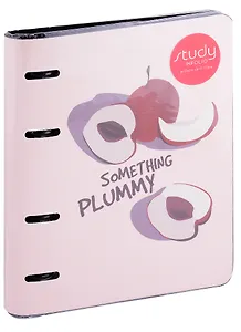 Тетрадь на кольцах в клетку InFolio, Plummy, 120 листов