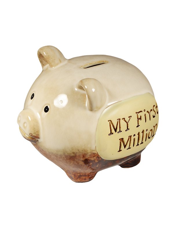 Копилка Поросенок My first million (18х13х14) (7879026) 2536997 — 1