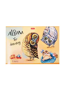 Альбом для рисования Hatber, "Милые зверушки", А4, 12 листов, в ассортименте