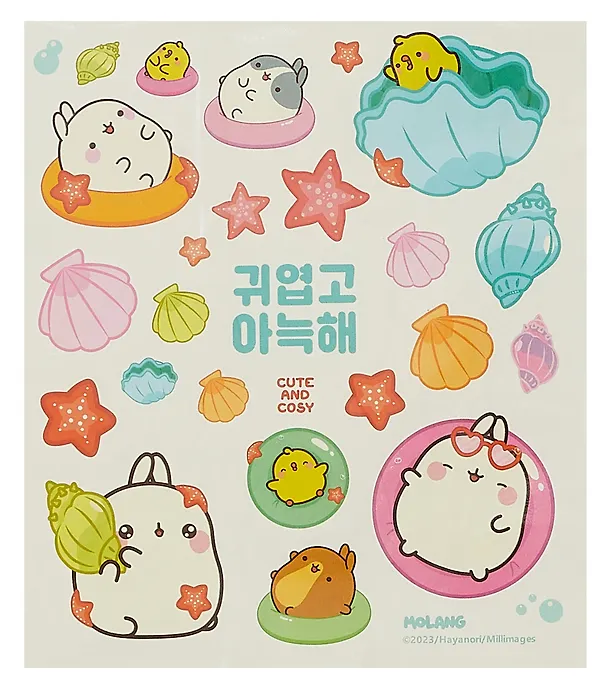 Набор для творчества. Molang. Милые наклейки и татушки 3012038 — 4