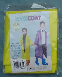 Дождевик детский EVA, цвет желтый