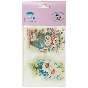 IDIGO декупажная карта 32*45 полевые цветы d12