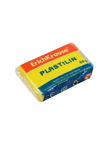 Пластилин 50гр желтый, инд.уп., Erich Krause